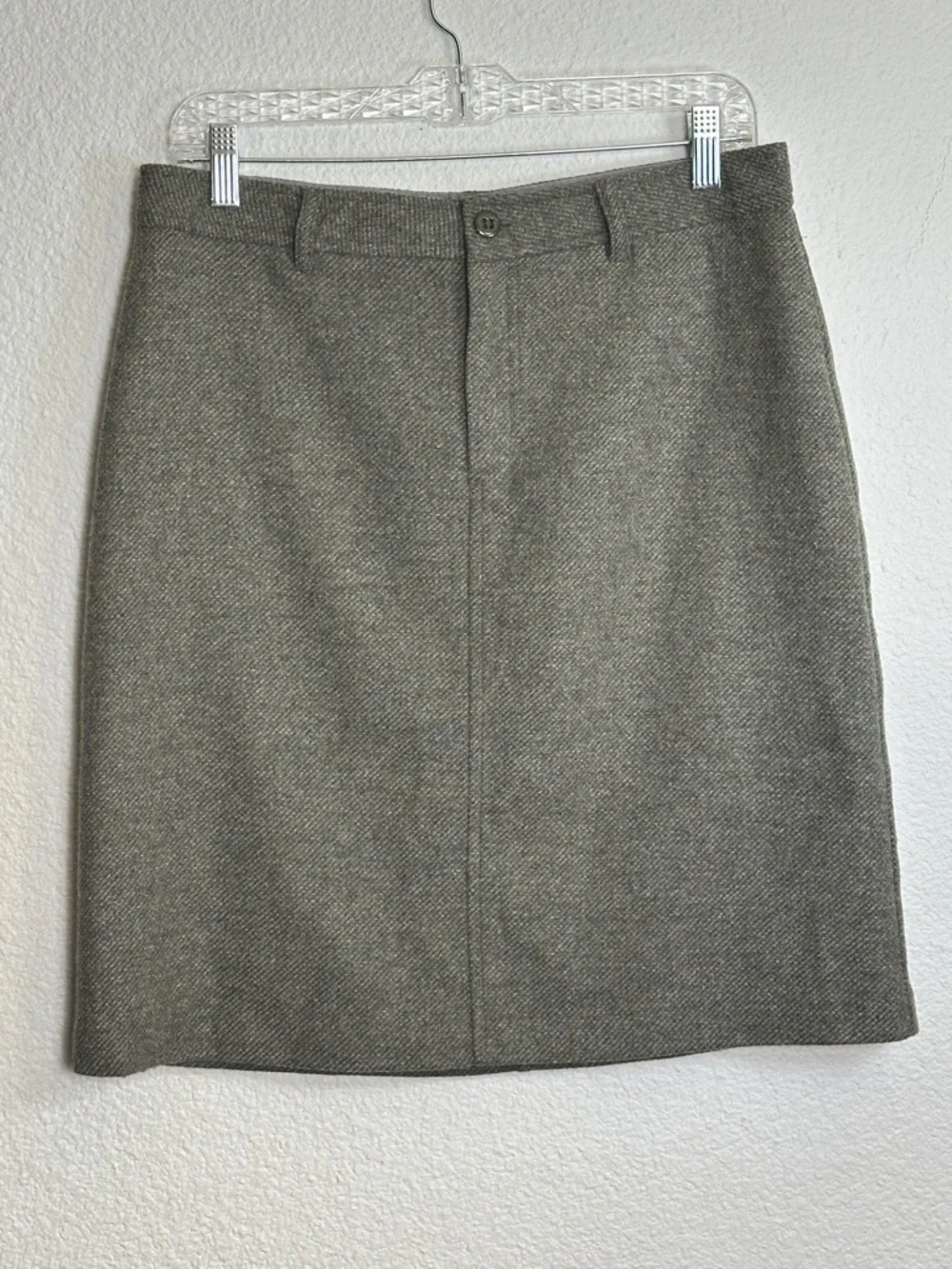 J. Crew Green Wool Pencil Skirt Womens‎ Size 10 Work Career Business